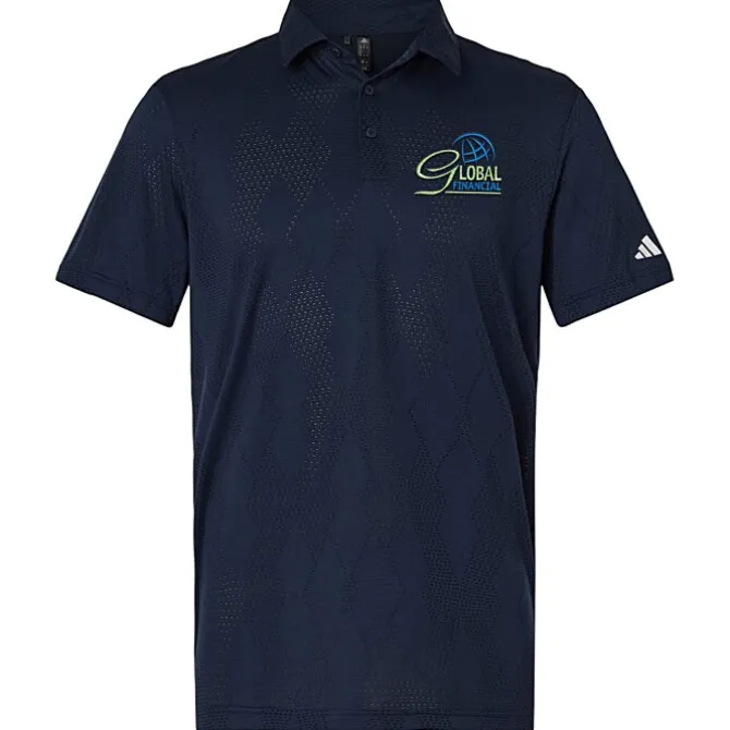 adidas Ultimate365 Textured Diamond Jacquard Polo
