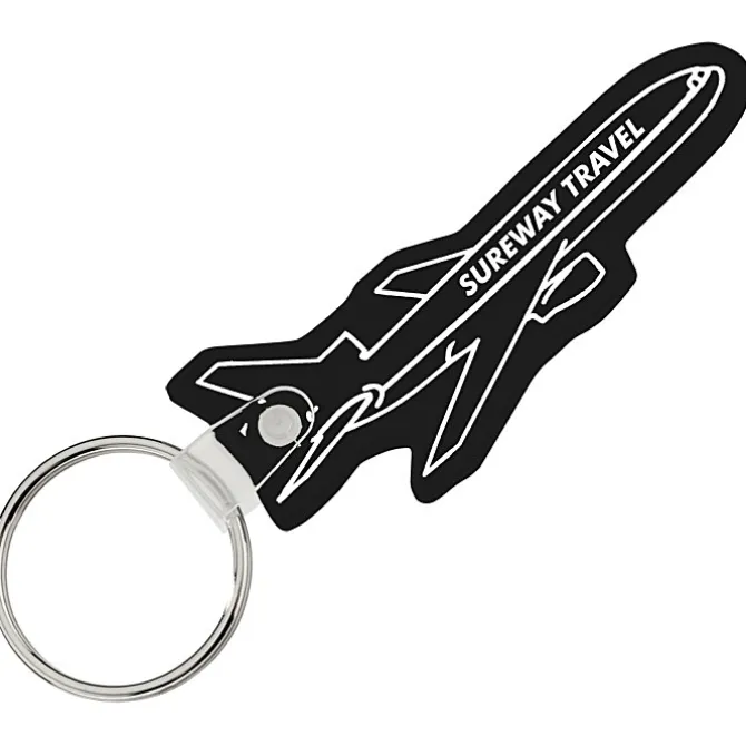 Airplane Soft Keychain - Opaque