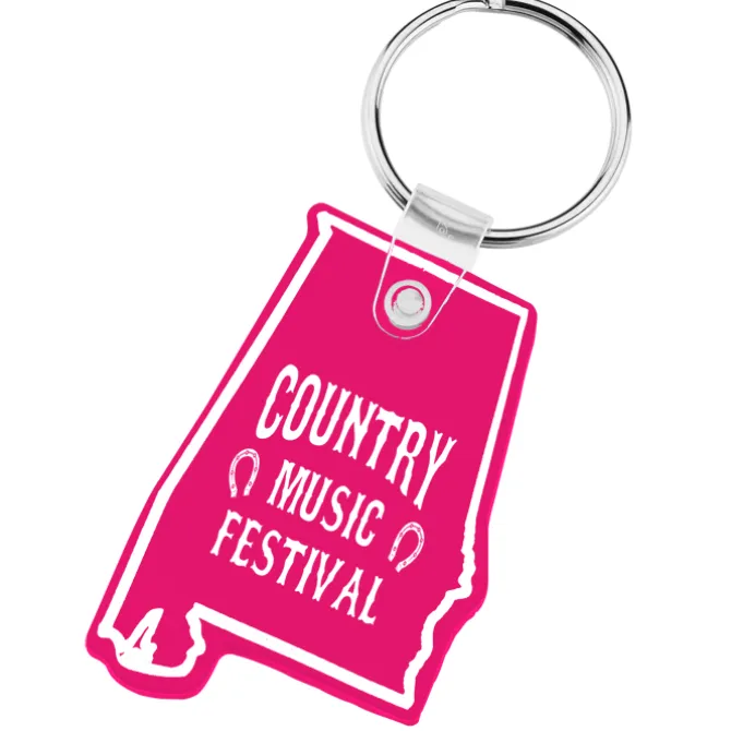 Alabama Soft Keychain - Translucent