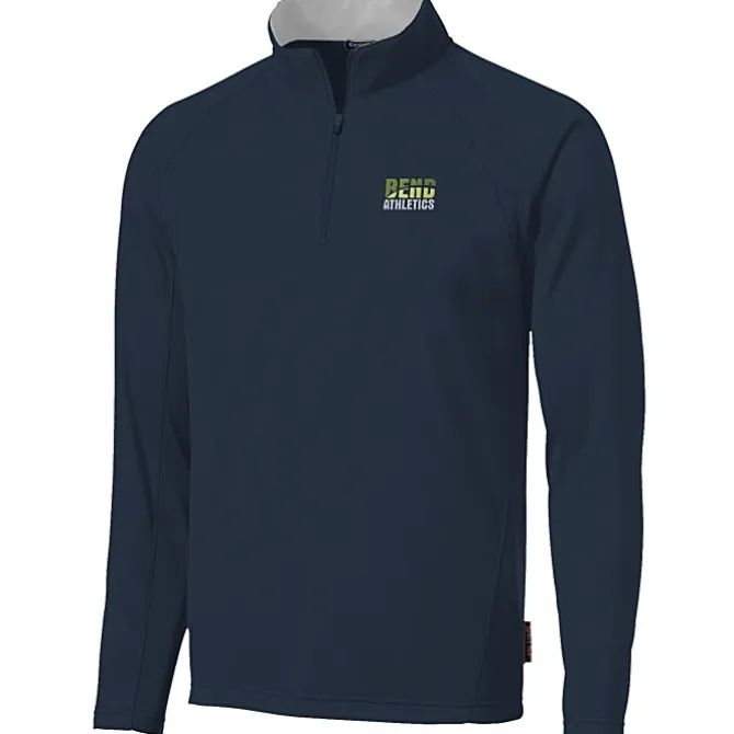 Athletic 1/4-Zip Fleece Pullover - Embroidered
