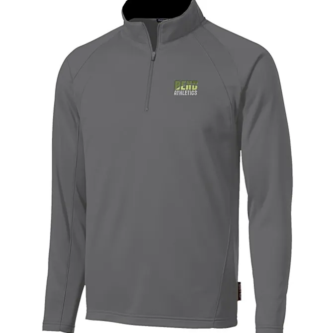 Athletic 1/4-Zip Fleece Pullover - Embroidered