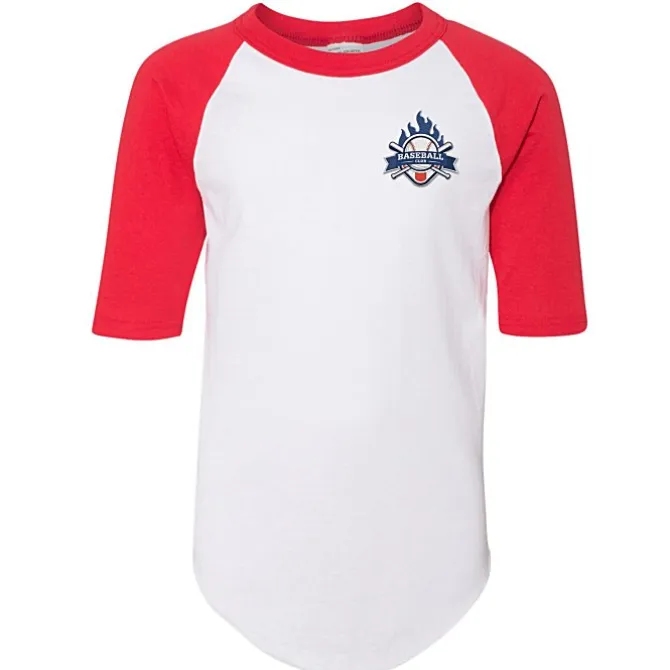 Augusta 3/4 Sleeve Baseball Jersey - Youth - Embroidered
