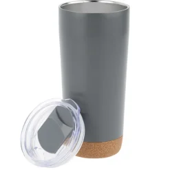 Austin Vacuum Tumbler with Cork Bottom - 20 oz. - Laser Engraved