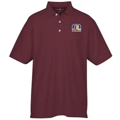 Barcode Textured Polo - Men's