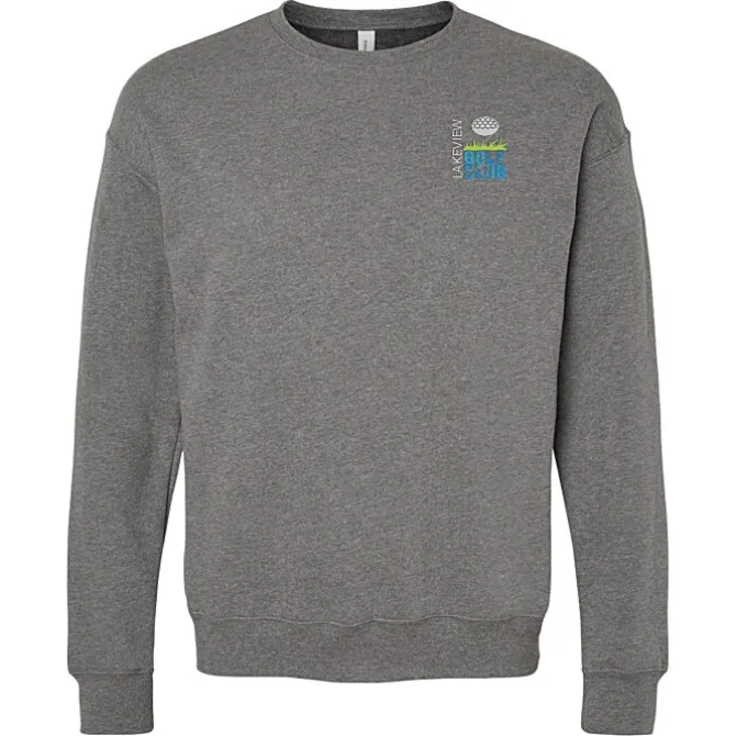 Bella+Canvas Drop Shoulder Crewneck Sweatshirt - Embroidered