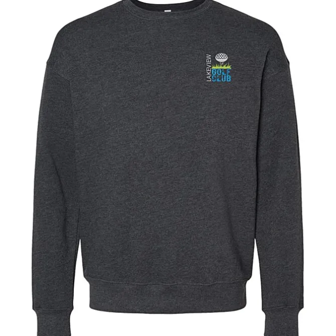 Bella+Canvas Drop Shoulder Crewneck Sweatshirt - Embroidered