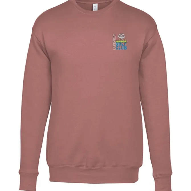 Bella+Canvas Drop Shoulder Crewneck Sweatshirt - Embroidered