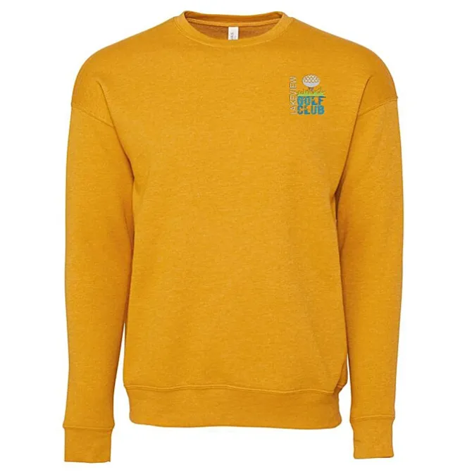 Bella+Canvas Drop Shoulder Crewneck Sweatshirt - Embroidered