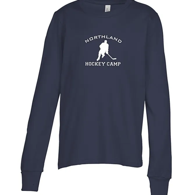 Bella+Canvas Long Sleeve Crewneck T-Shirt - Youth - Screen