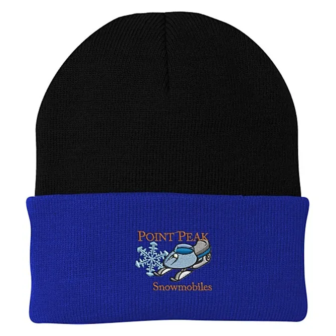 Big Cuff Knit Cap - Two Tone - 24 hr
