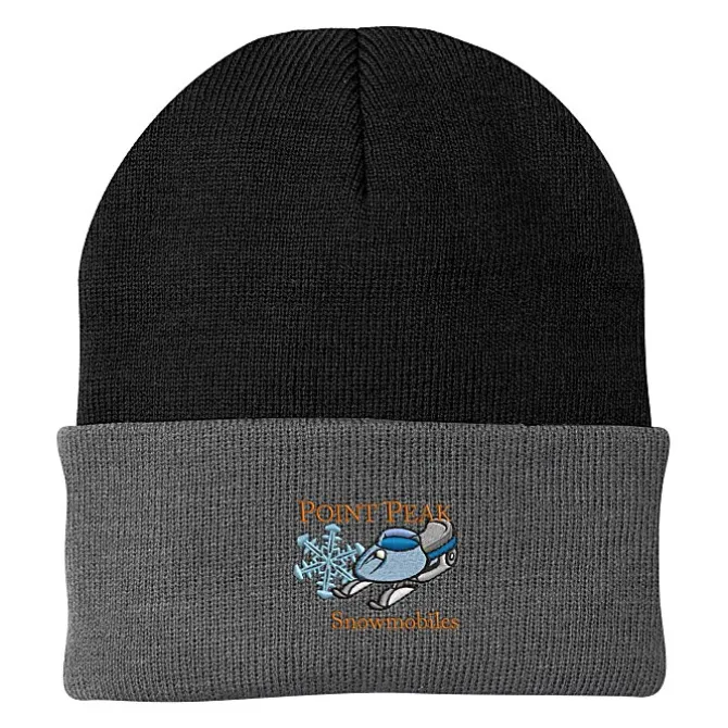 Big Cuff Knit Cap - Two Tone - 24 hr