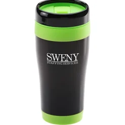 Black Stainless Steel Tumbler - 16 oz - 24 hr