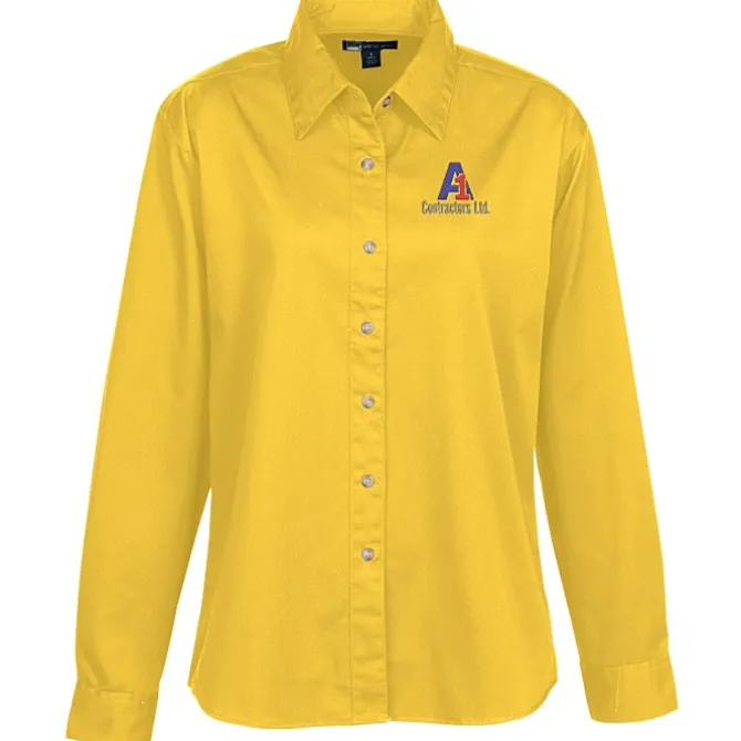 Blue Generation LS Stain-Resistant Twill Shirt - Ladies'