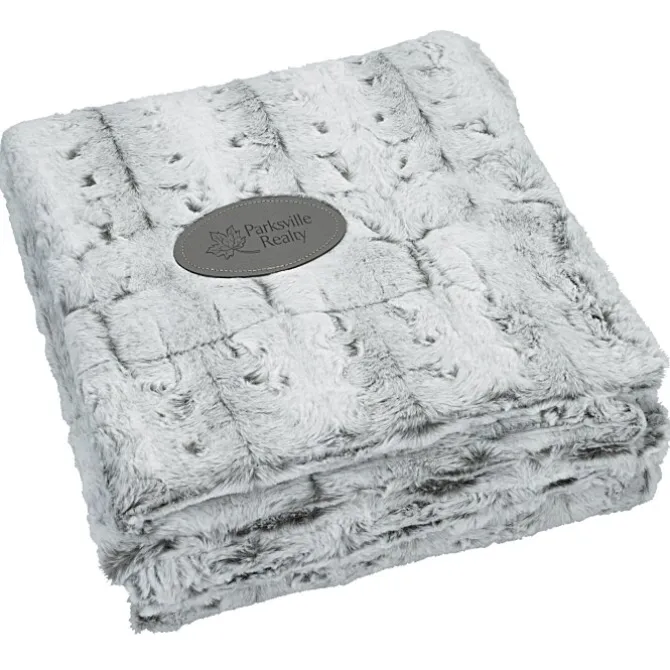Bordeaux Faux Fur Throw Blanket