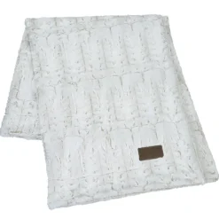 Bordeaux Faux Fur Throw Blanket