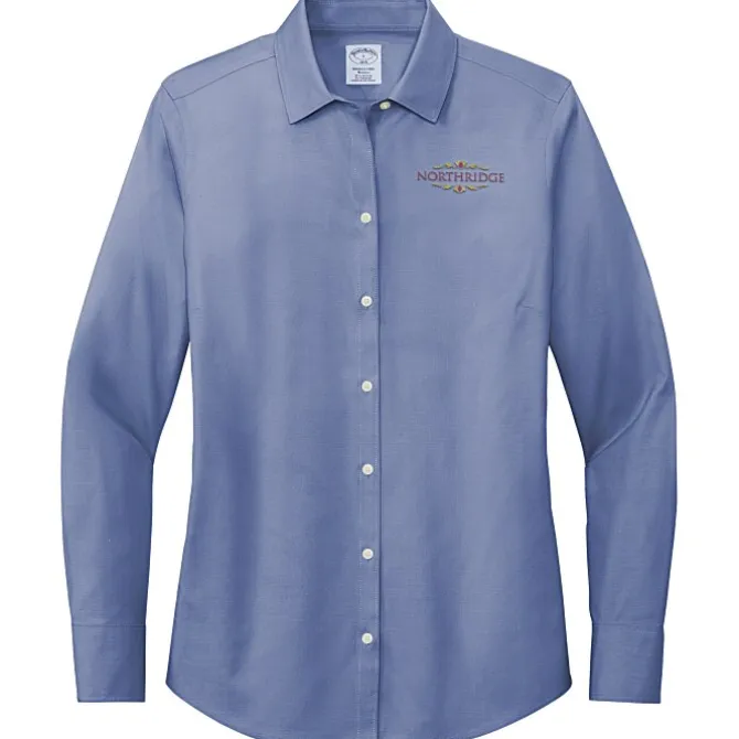 Brooks Brothers Wrinkle Free Stretch Pinpoint Shirt - Ladies'