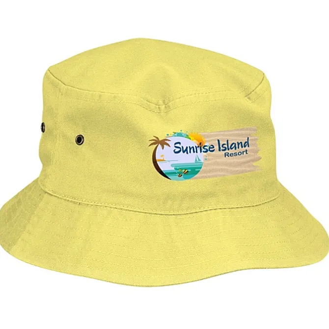 Brushed Cotton Twill Bucket Hat - Full Color