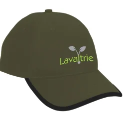 Brushed Cotton Twill Cap with Peak Trim