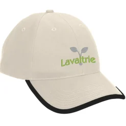 Brushed Cotton Twill Cap with Peak Trim