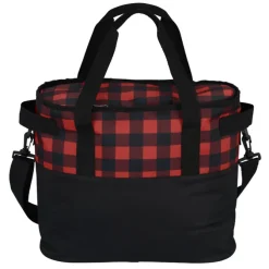 Buffalo Plaid Cooler Bag - Embroidered