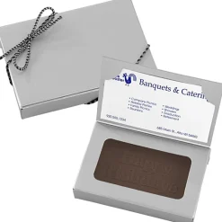 Business Card Chocolate Treat - Happy Holidays