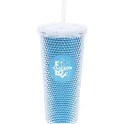 Bux Tumbler with Straw - 24 oz. - Metallic