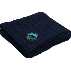 Cable Knit Chenille Blanket