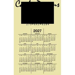Calendar Magnet - Medium - Colors