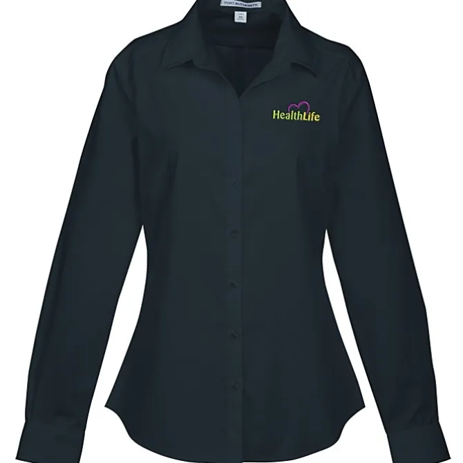 Carefree Poplin Shirt - Ladies' - 24 hr