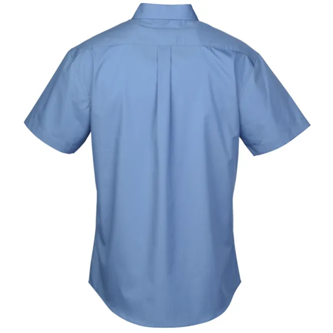 Carefree Short Sleeve Poplin Shirt - Men's
