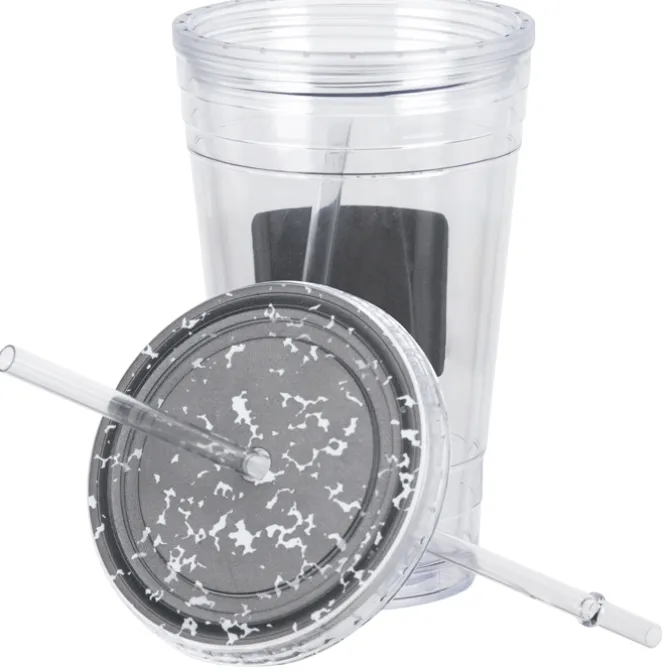 Chalkboard Tumbler with Straw - 16 oz.