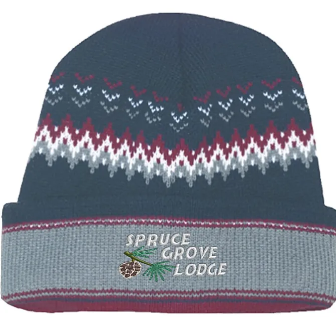 Chevron Heavyweight Beanie with Cuff