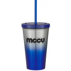 Chroma Stainless Tumbler with Straw - 16 oz.