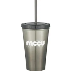 Chroma Stainless Tumbler with Straw - 16 oz. - 24 hr