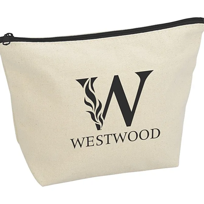 Chroma Zip Tweedle Dee Cotton Pouch - 6 3/8 inches x 9 inches
