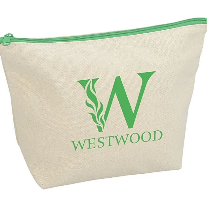 Chroma Zip Tweedle Dee Cotton Pouch - 6 3/8 inches x 9 inches