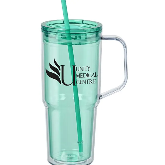 Clair Acrylic Mug with Straw - 30 oz