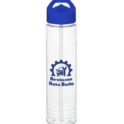 Clear Impact Adventure Bottle with Flip Straw Lid - 32 oz