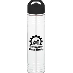 Clear Impact Adventure Bottle with Flip Straw Lid - 32 oz