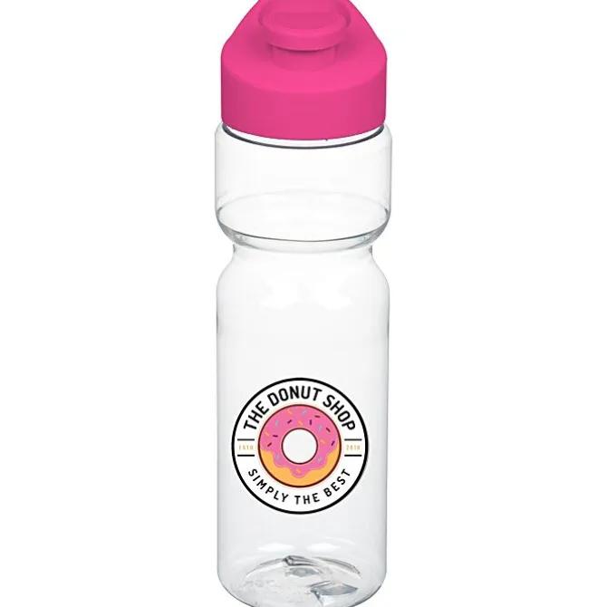 Clear Impact Olympian Bottle with Flip Carry Lid - 28 oz - Full Color