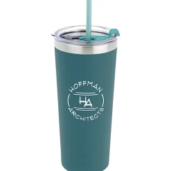 Colma Vacuum Tumbler with Straw - 22 oz - Colors - 24 hr