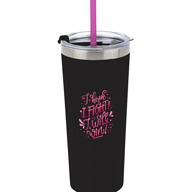 Colma Vacuum Tumbler with Straw - 22 oz. - Full Color