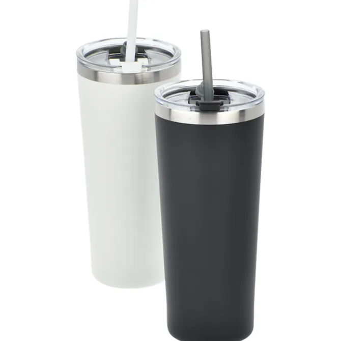 Colma Vacuum Tumbler with Straw - 22 oz. - Full Color