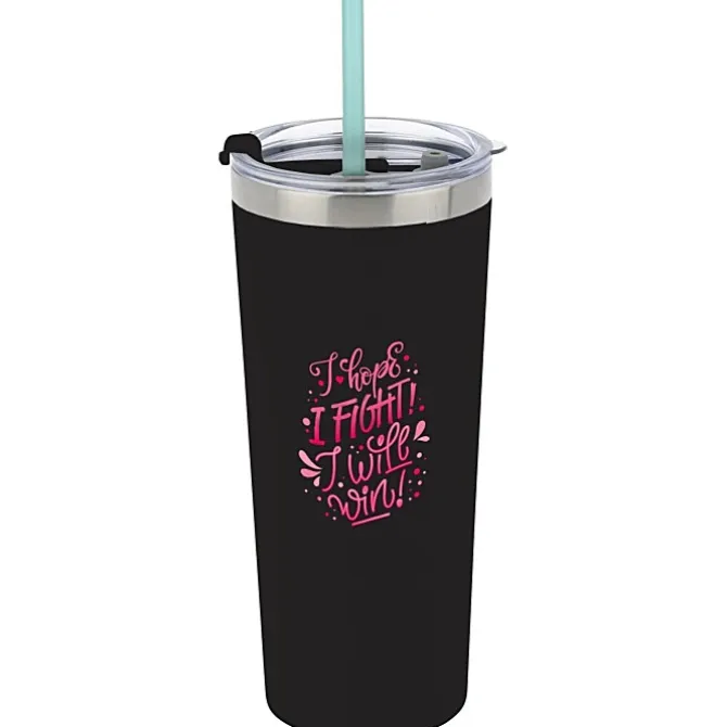 Colma Vacuum Tumbler with Straw - 22 oz. - Full Color