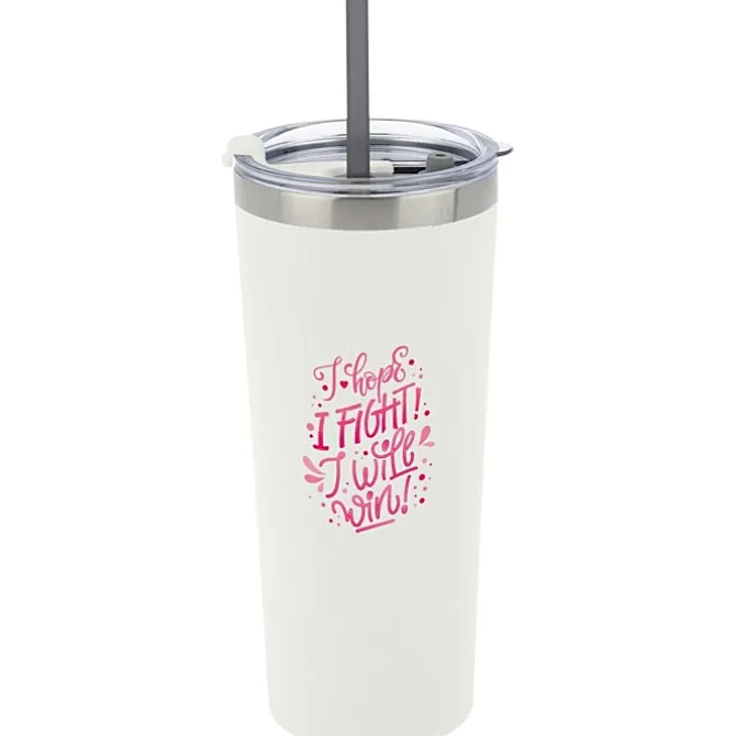 Colma Vacuum Tumbler with Straw - 22 oz. - Full Color