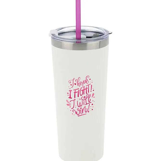 Colma Vacuum Tumbler with Straw - 22 oz. - Full Color