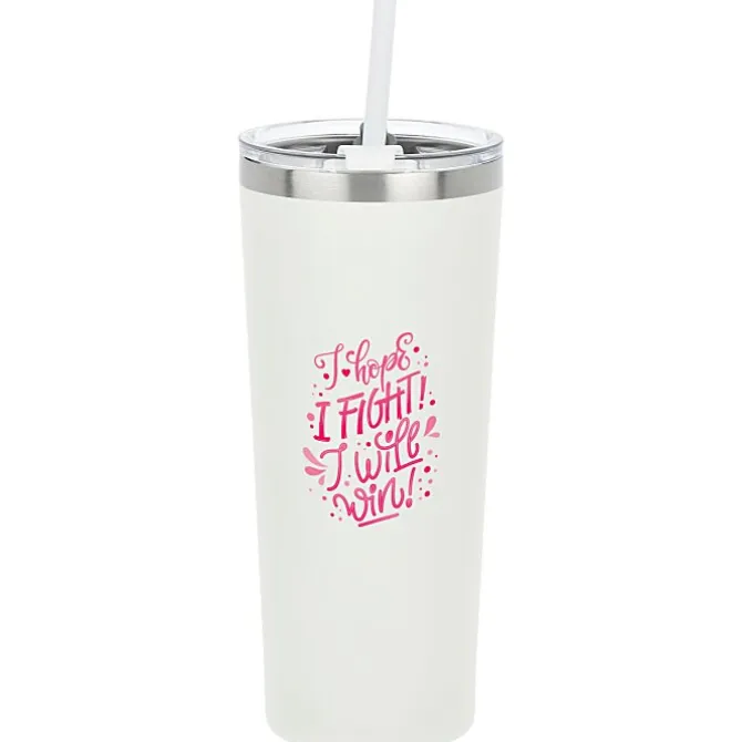 Colma Vacuum Tumbler with Straw - 22 oz. - Full Color