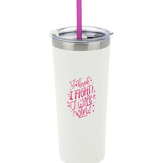 Colma Vacuum Tumbler with Straw - 22 oz. - Full Color