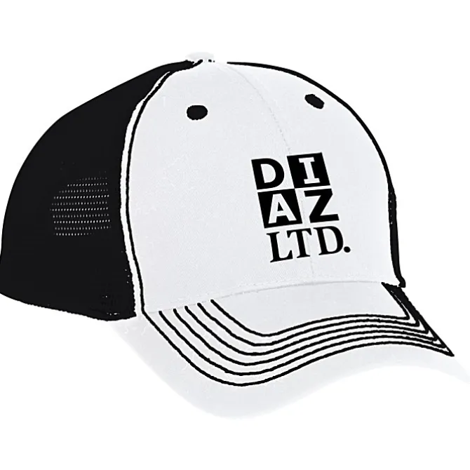 Color Accent Mesh Snapback Cap