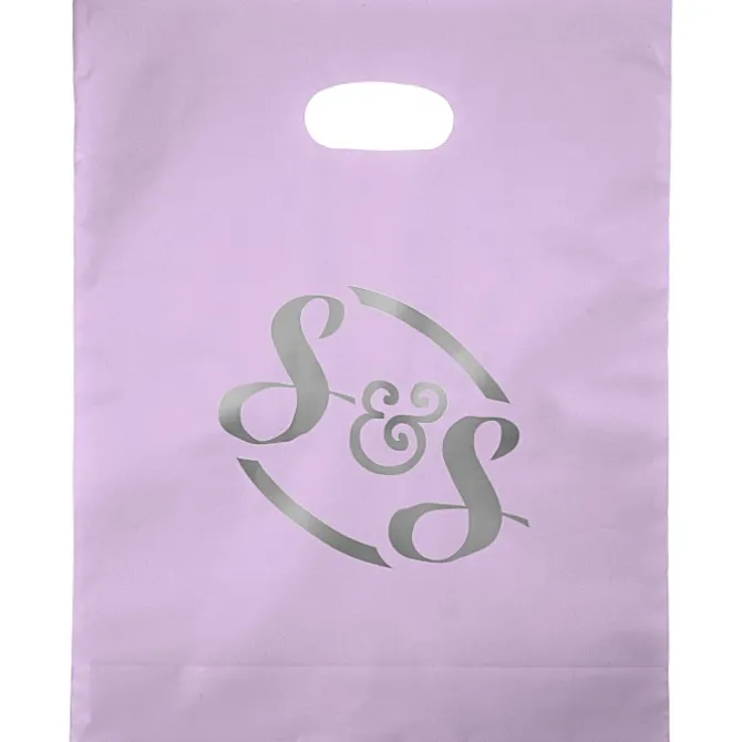 Colored Frosted Die-Cut Convention Bag - 15 inches x 12 inches - Foil